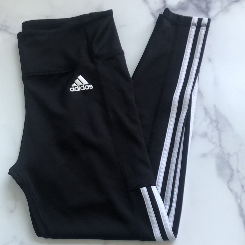 Adidas Aeroready Primegreen Leggings Black Size Medium - Picture 11 of 13